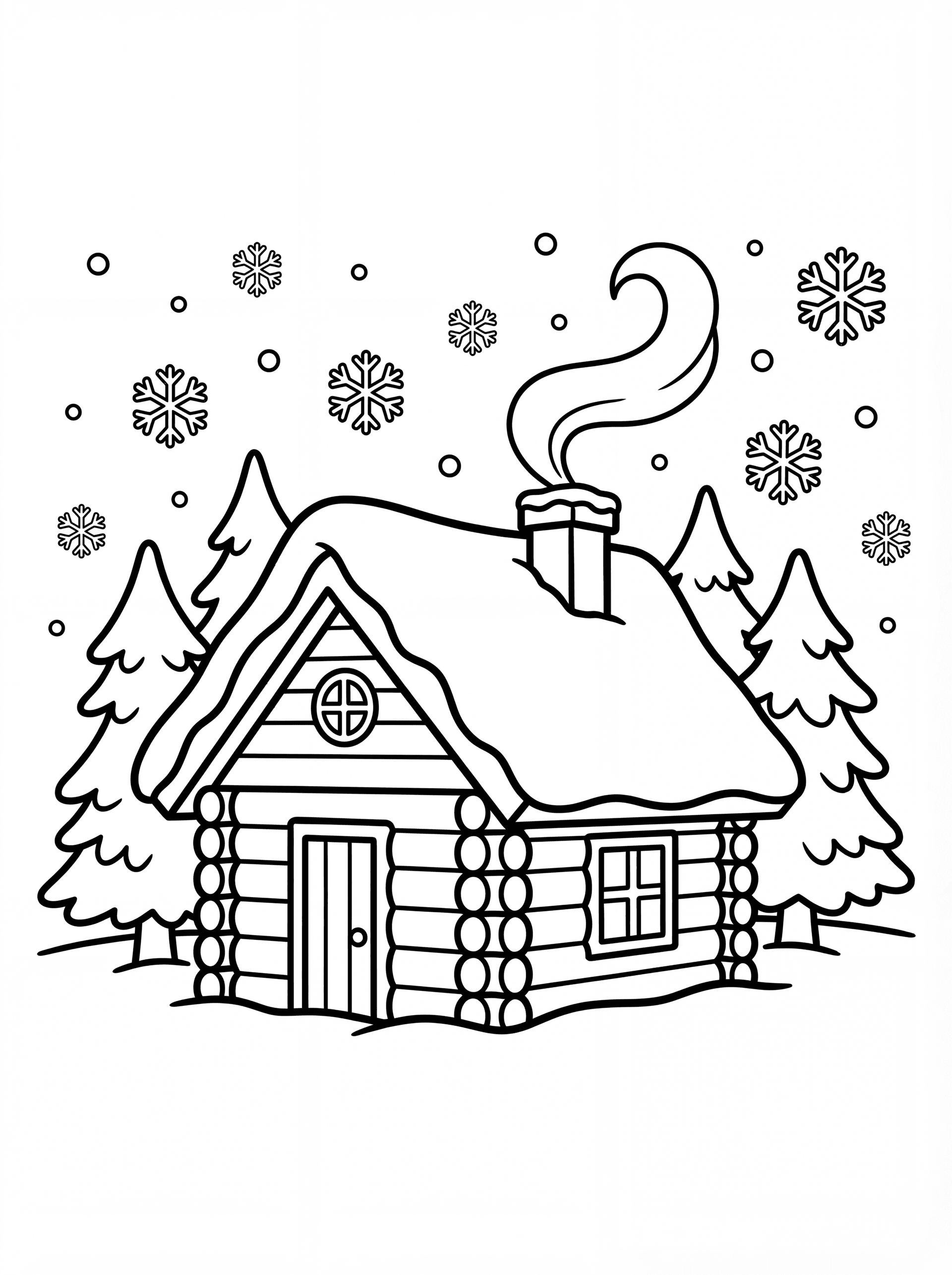 Cozy winter cottages