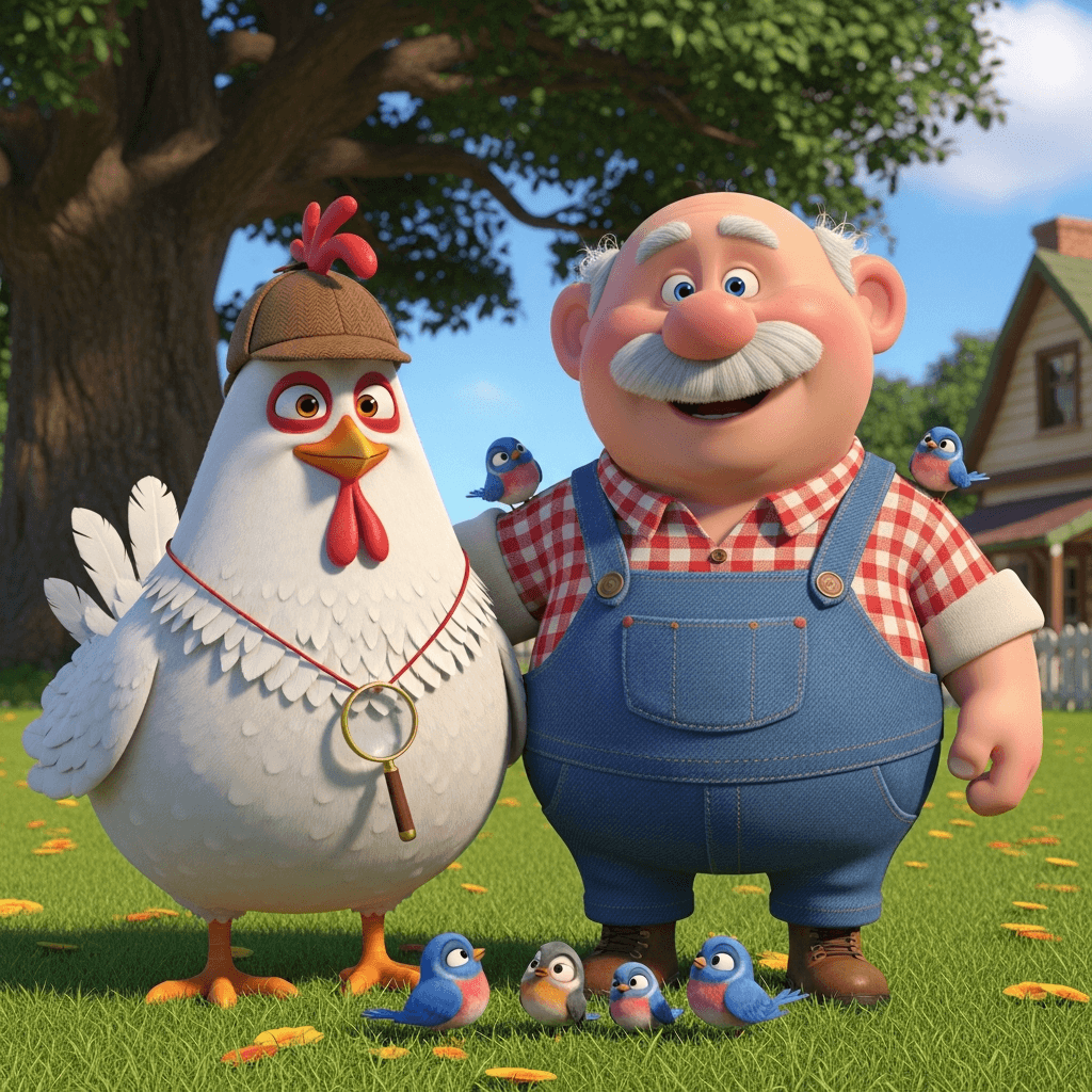 Detective Cluck and the Missing Pie